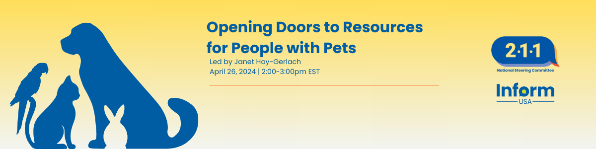 211 Steering Committee - Opening Doors to Resources for People with Pets